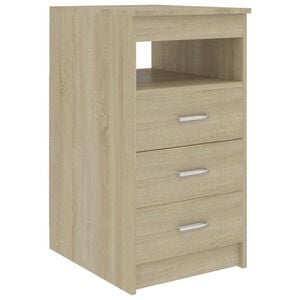 vidaXL Laatikosto Sonoma-tammi 40x50x76 cm tekninen puu