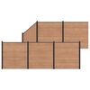 vidaXL Aidat Setti 6 kpl 965 x 186 cm WPC ja alumiini Ruskea
