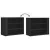 vidaXL Sein&auml;kaappi musta 75x35x60 cm tekninen puu