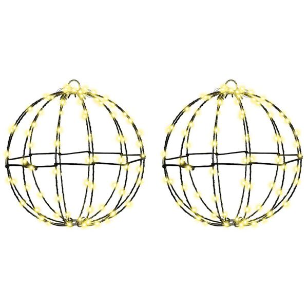 vidaXL Pallo 2 pcs L&auml;mmin valkoinen 30 x 30 x 32 cm Metalli