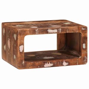 vidaXL Y&ouml;p&ouml;yt&auml; Ruskea 45 x 30 x 24 cm Kierr&auml;tetty massiivinen puu