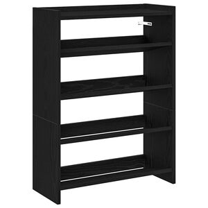 vidaXL Kenk&auml;teline musta 60x25x81 cm tekninen puu