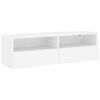 vidaXL TV-sein&auml;kaappi valkoinen 100x30x30 cm tekninen puu