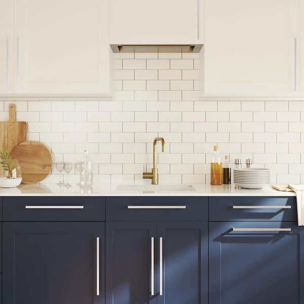 vidaXL Kaapin kahvat 5 kpl hopea 320 mm ruostumaton ter&auml;s