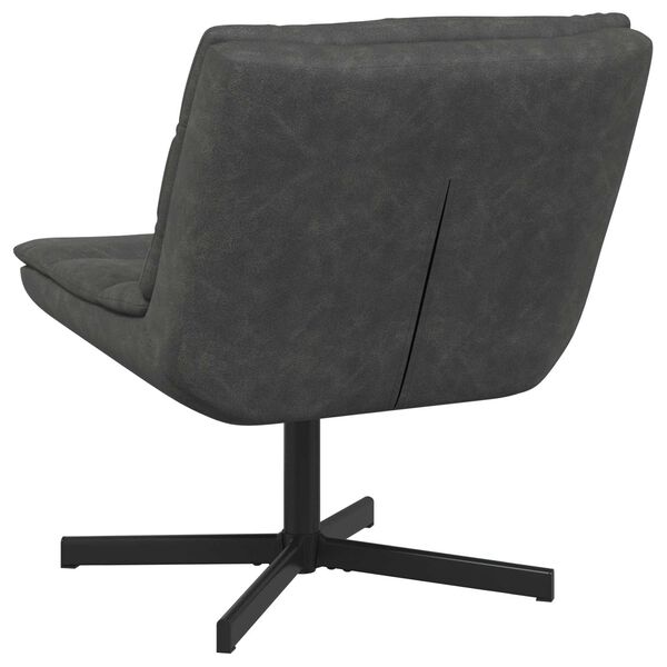 vidaXL Pyörivä tuoli Musta 63 x 75 x 76 cm Antiikin tyylinen PU