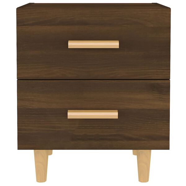 vidaXL Yöpöydät 2 kpl ruskea tammi 40x35x47,5 cm