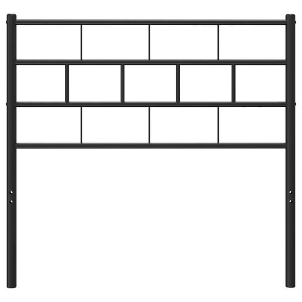 vidaXL Metallinen vaihtop&auml;&auml;ty musta 100 cm