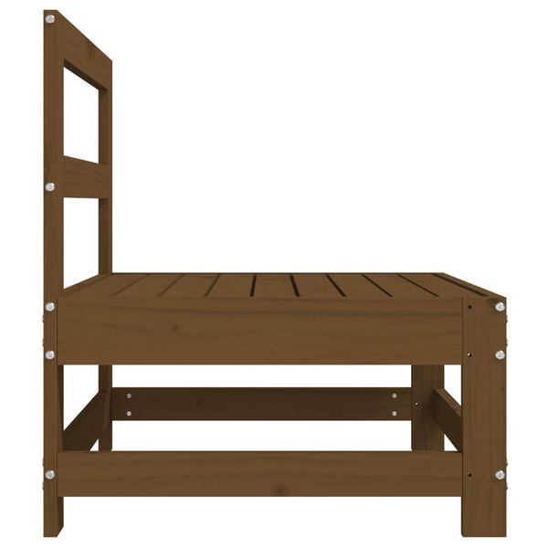 vidaXL Puutarhan keskisohva hunajanruskea täysi mänty