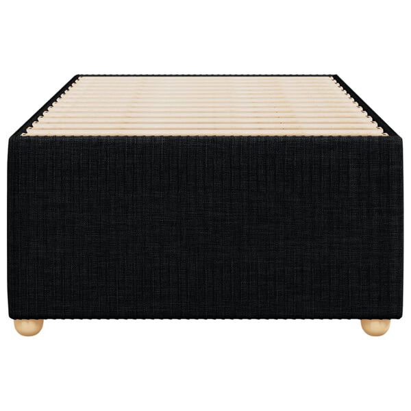 vidaXL Sängynrunko ilman patjaa musta single kangas