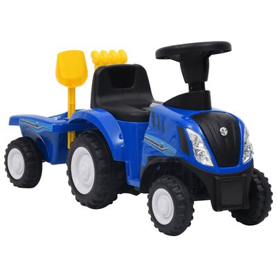 vidaXL Lasten traktori New Holland sininen