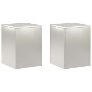 vidaXL Kasviteline 2 pcs Hopea 30 x 30 x 40 cm Ter&auml;s