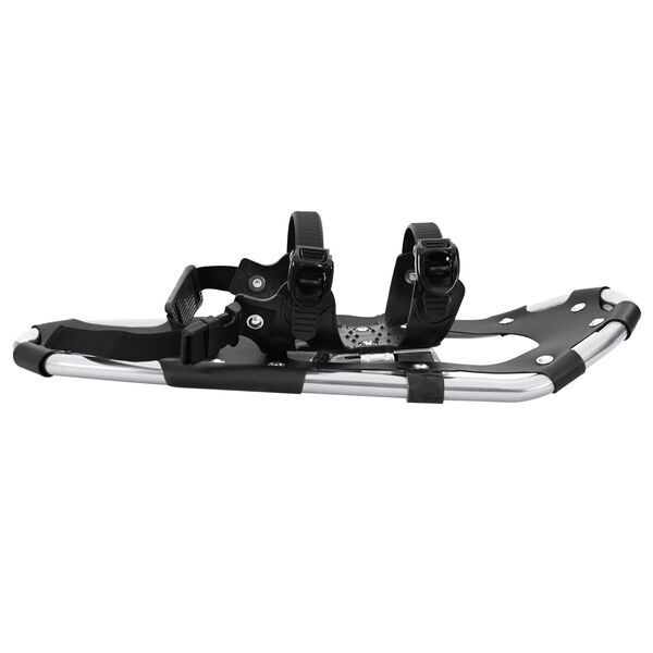 vidaXL 3 in 1 lumikenki&auml; Hopea ja Musta 21 tuumaa Alumiini ja HDPE