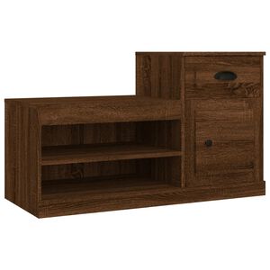 vidaXL Kenk&auml;kaappi ruskea tammi 100x42x60 cm tekninen puu