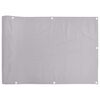 vidaXL Parvekkeen yksityisyyssuoja harmaa 700x75 cm PVC