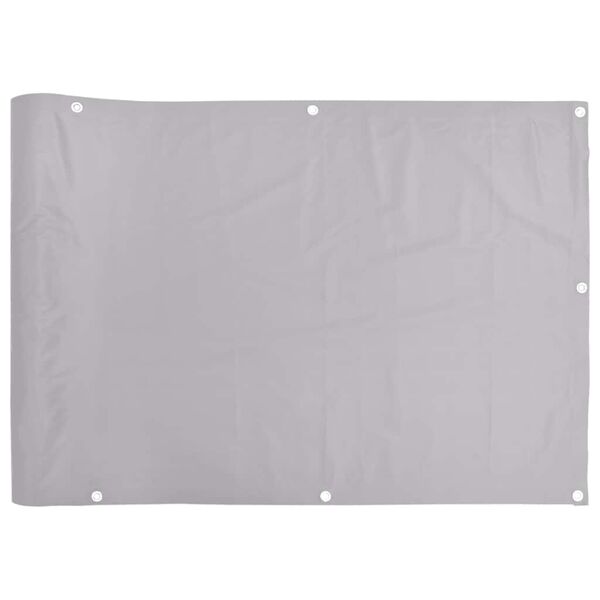 vidaXL Parvekkeen yksityisyyssuoja harmaa 700x75 cm PVC