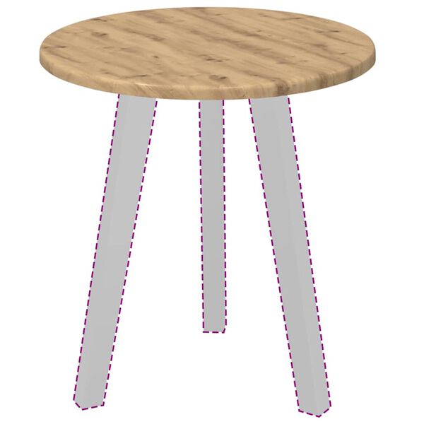 vidaXL P&ouml;yt&auml;levy artesaani tammi 40 x 40 x 1,5 cm Tekninen puu