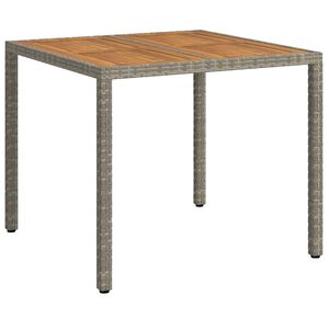 vidaXL Puutarhap&ouml;yt&auml; Harmaa 90 x 90 x 75 cm polyrottinki