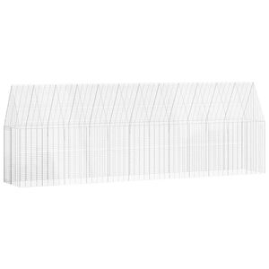 vidaXL Kanah&auml;kki 2 kpl Hopea 600 x 100 x 210 cm Galvanoitu ter&auml;s