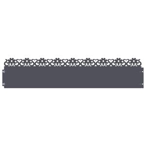 vidaXL Nurmikonreunukset 10 kpl 103 x 0,05 x 22 cm Ter&auml;s Antrasiitti