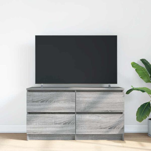 vidaXL TV-taso harmaa Sonoma 100x35x54 cm tekninen puu