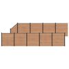 vidaXL Aidat Setti 10 kpl 1657 x 186 cm WPC ja alumiini Ruskea