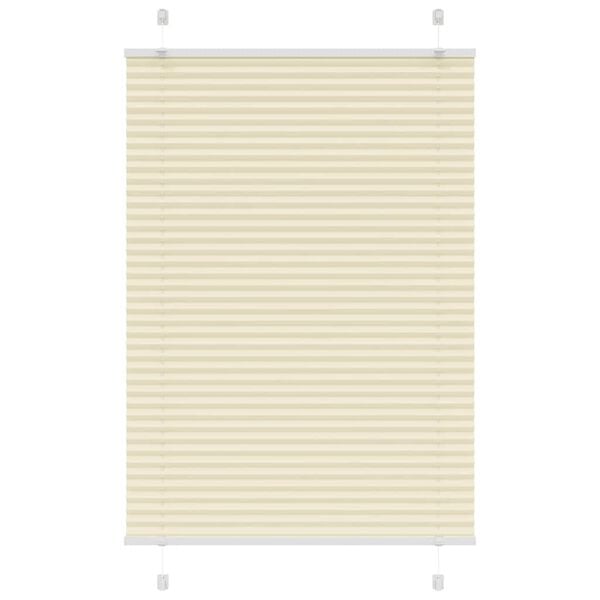 vidaXL laskostettu Blind Cream 85x100 cm Kankaan leveys 84,4 cm