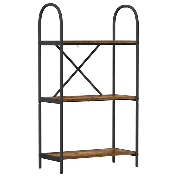 vidaXL Kirjahylly Savup&auml;hkin&auml; 60 x 30 x 109 cm Tekninen puu