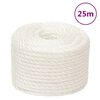 vidaXL Ty&ouml;k&ouml;ysi valkoinen 12 mm 25 m polypropeeni