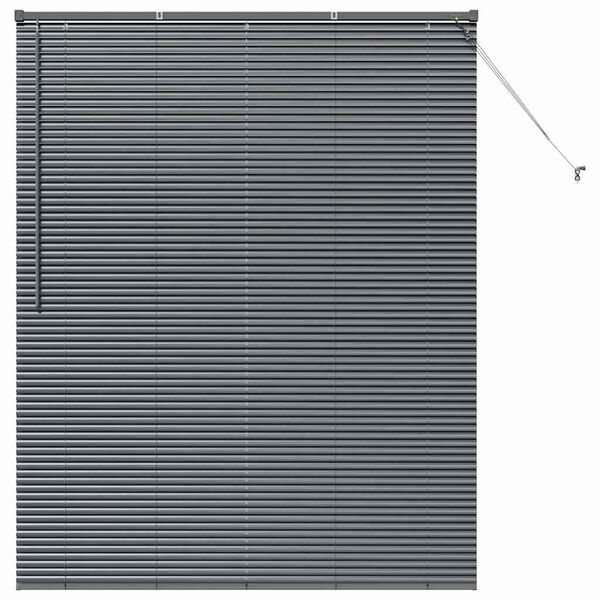 vidaXL Venetsialaiset Verhot Tumma harmaa 175 x 140 cm Alumiini