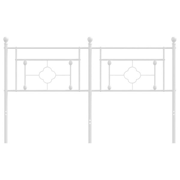 vidaXL Metallinen vaihtop&auml;&auml;ty valkoinen 160 cm