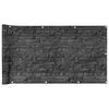 vidaXL Parvekkeen yksityisyyssuoja kivityyli harmaa 300x75 cm PVC