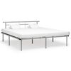 vidaXL S&auml;ngynrunko harmaa metalli 200x200 cm