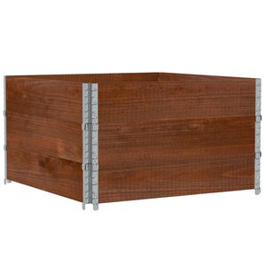 vidaXL Kukkalaatikko ruskea 100x100 cm t&auml;ysi m&auml;nty