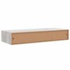 vidaXL Seinälaatikkohyllyt 2 kpl betoninharmaa 60x23,5x10 cm MDF