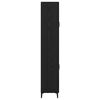vidaXL Korkea kaappi Musta tammi. 69,5 x 34 x 180 cm Tekninen puu