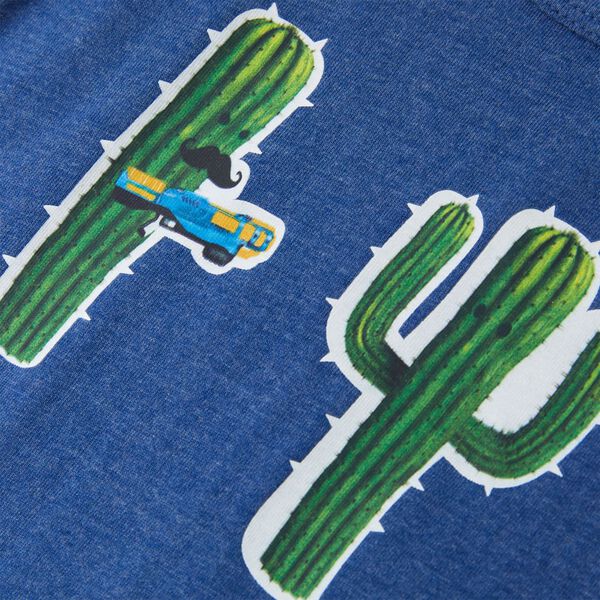 Lasten toppi meleerattu tummansininen 92