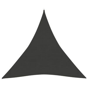 vidaXL Aurinkopurje 160 g/m&sup2; antrasiitti 3x3x3 m HDPE