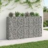 vidaXL Gabion Kohotettu Peti 3 pcs Hopea 250 x 50 x 150 cm