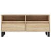 vidaXL TV-taso Sonoma-tammi 100x34,5x44,5 cm tekninen puu