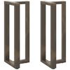 vidaXL Baarip&ouml;yd&auml;n jalat T-muotoiset 2 kpl musta 40x35x(100-101) cm ter&auml;s
