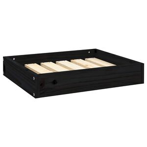 vidaXL Koirans&auml;nky musta 51,5x44x9 cm t&auml;ysi m&auml;nty