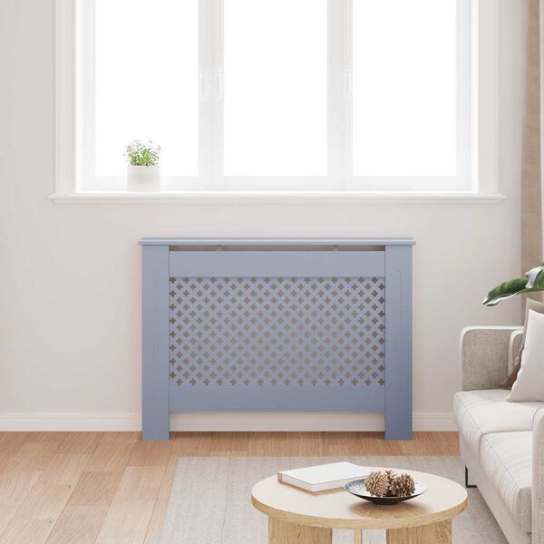 vidaXL L&auml;mp&ouml;patterin suoja antrasiitti 112x19x81,5 cm MDF