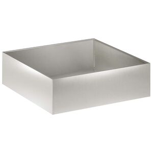 vidaXL Puutarha ruukku Hopea 100 x 100 x 30 cm Ruostumaton ter&auml;s