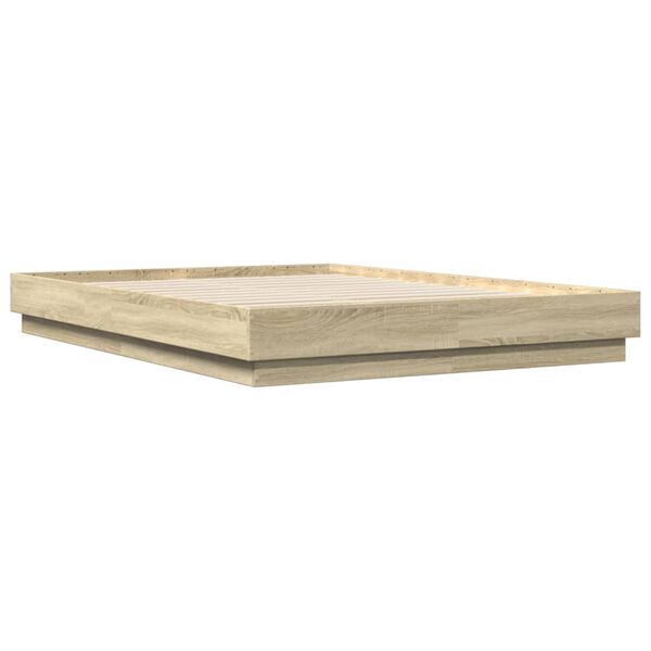 vidaXL S&auml;ngynrunko Sonoma tammi 120x200 cm tekninen puu