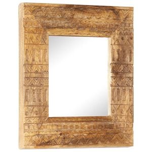 vidaXL K&auml;sinveistetty peili 50x50x2,5 cm t&auml;ysi mangopuu