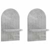 vidaXL Sein&auml;hylly 2 kpl Betoninharmaa 23 x 13.5 x 37.5 cm Tekninen puu