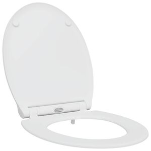 vidaXL WC-istuin valkoinen 45,5 x 37,5 x 3,8 cm Duroplast