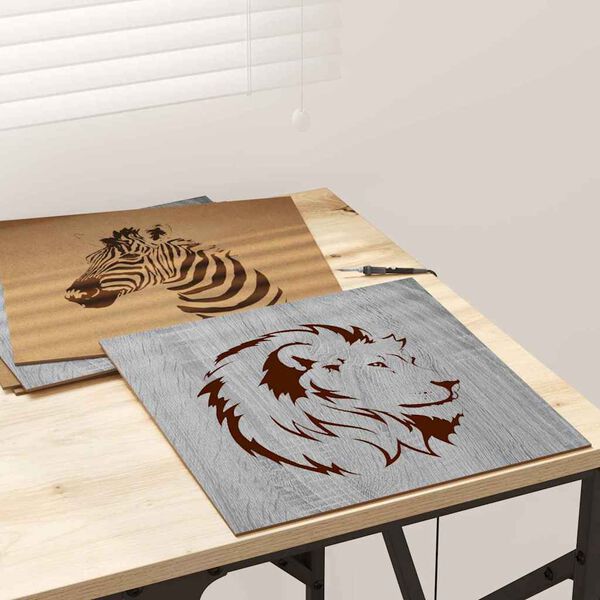 vidaXL Dekoripaneelit 50 pcs Harmaa Sonoma 30 x 30 x 0.27 cm