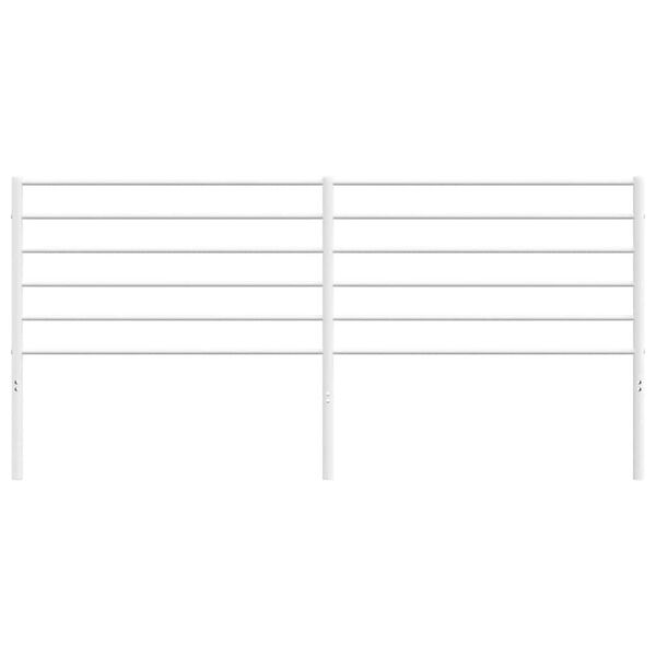 vidaXL Metallinen vaihtop&auml;&auml;ty valkoinen 200 cm