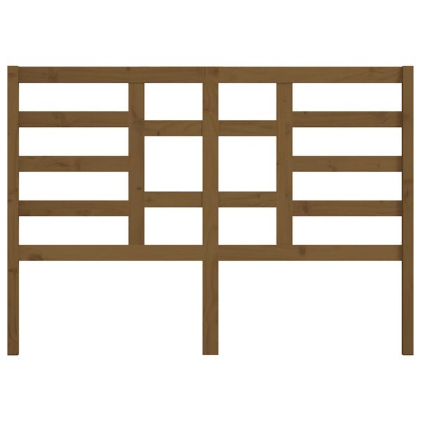 vidaXL Sängynpääty hunajanruskea 156x4x104 cm täysi mänty